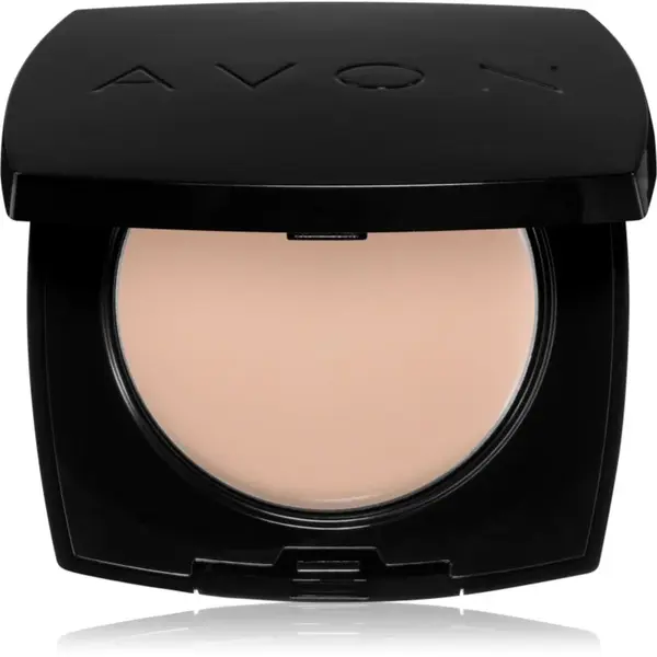 Avon True Colour krémový make-up s pudrovým efektem odstín 125G Warm Ivory 9 g