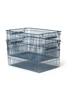 Úložný koš ferm LIVING Cala 2-pack tmavomodrá barva