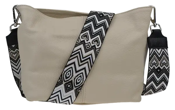 NovaKabelka.cz Batilda Beige Crema s přídavným popruhem II