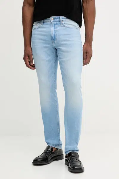 Džíny Calvin Klein Jeans pánské, modrá barva, LV04RC757G