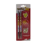 Školní potřeby Pokémon (2x tužka, 2x guma a ořezávátko)