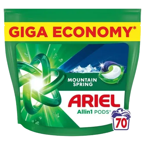 ARIEL Allin1 PODS, Mountain spring, kapsle na praní, 70 ks