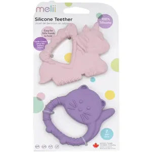 Melii Teethers kousátko Unicorn & Cat 2 ks