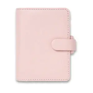 Mini diář Filofax Saffiano A8 růžový