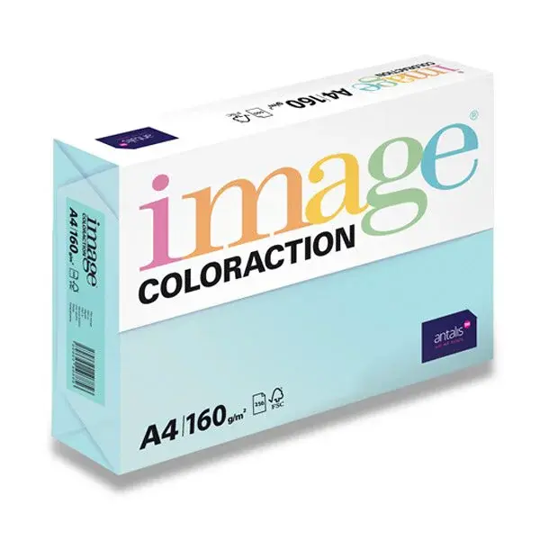 Barevný papír Image Coloraction, 160 g, 250 listů - Sytá modrá