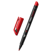 Permanentní popisovač STABILO OHPen 843 M - červený