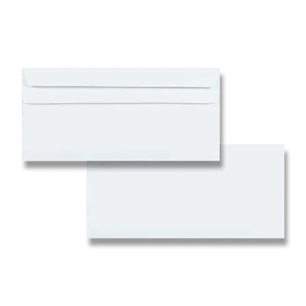 Bílá obálka Clairefontaine - DL, samolepicí, bez okénka