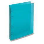 4kroužkový pořadač Transparent, A4, 20 mm - modrý