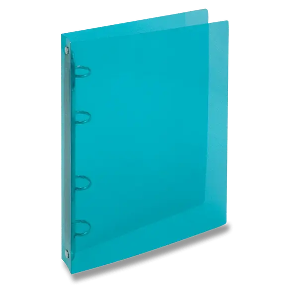 4kroužkový pořadač Transparent, A4, 20 mm - modrý