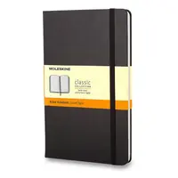 Zápisník Moleskine - tvrdé desky, S, linkovaný - černý