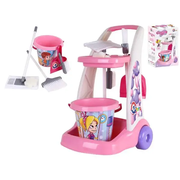 Set malá uklízečka s vozíčkem