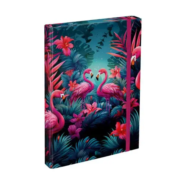 Tabule na školní sešity A4 Plameniaky