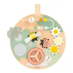 Janod Sweet Cocoon Dřevěná motorická deska s aktivitami Zahrada