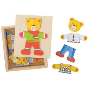 Bigjigs Toys Oblékací puzzle Pan medvěd