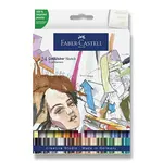 Popisovač Faber-Castell Goldfaber Sketch Dual Marker - sada, 24 barev