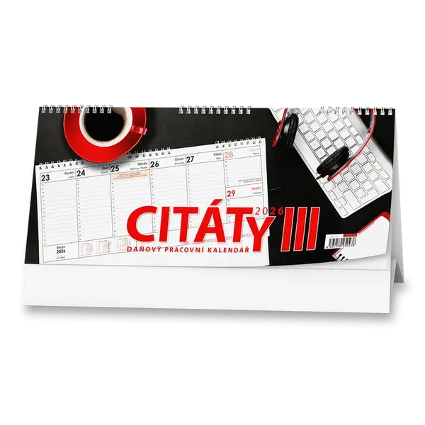 Stolní kalendář Citáty III 2026 - pracovní