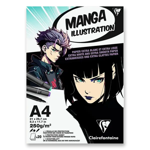 Blok Clairefontaine Manga Illustration - A4