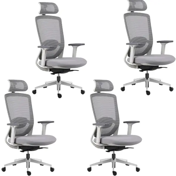 MERCURY 4PACK Ergonomická kancelářská židle ARTEA šedá (4 ks)