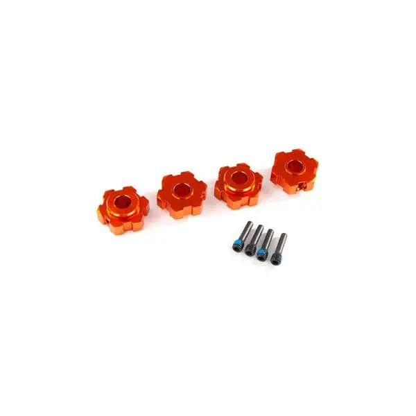 Traxxas náboj kola hliníkový oranžový (4)