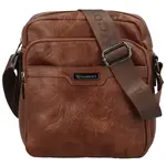 Pánská crossbody taška hnědá - Coveri Kaan