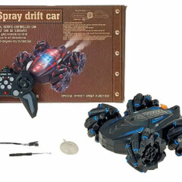 Rotující auto R/C, světlo, zvuk, USB nabíječka, driftování, 360° rotace