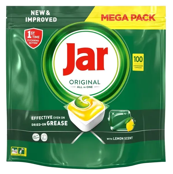 JAR Tablety do myčky Original All-in-One Yellow 100 ks