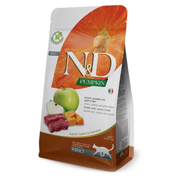 N&D Pumpkin Venison & Apple pro kočky 1,5 kg