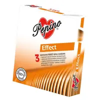 PEPINO Kondomy s dráždivým efektem 3 kusy