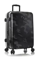 Střední cestovní kufr na kolečkách Heys Black Camo M