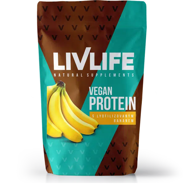 LIVLIFE Vegan protein s lyofilizovaným banánem 245 g