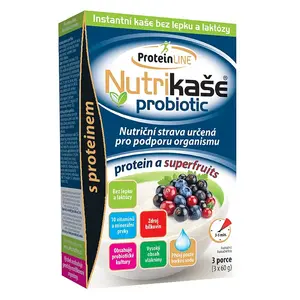 PHARMALINE Nutrikaše probiotic protein a superfruits 3 x 60 g