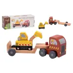 Dřevěný návěs s bagrem Jouéco®