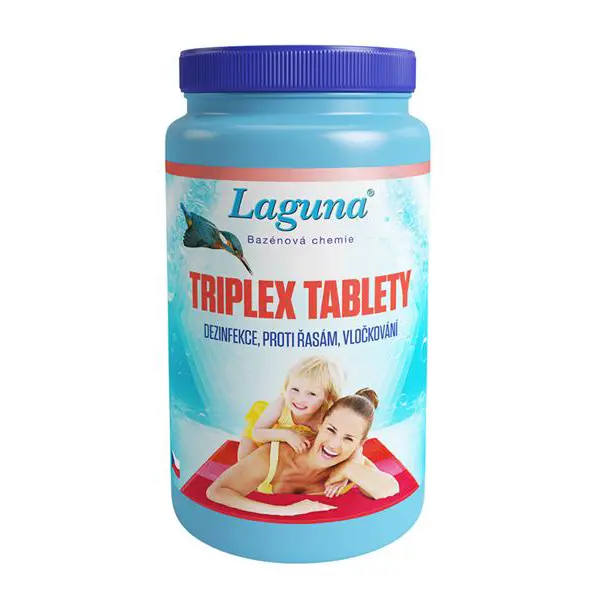 Multifunkční tablety pro chlorovou dezinfekci bazénové vody LAGUNA 3v1 Triplex 1kg