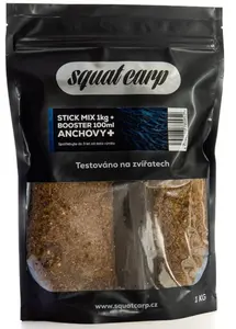 Squat carp stick mix anchovy+ 1 kg + booster 100 ml