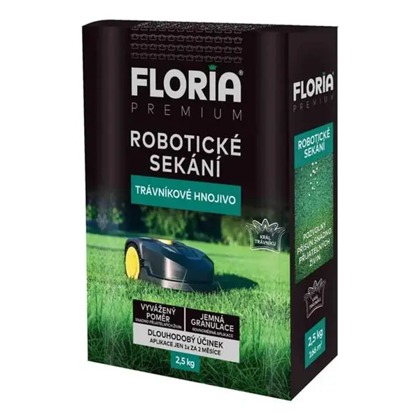 Trávníkové hnojivo FLORIA Premium pro robotické sekání 2,5kg
