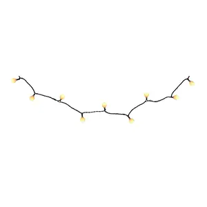LED reťaz, 100 LED, teplá biela, 9,9 m