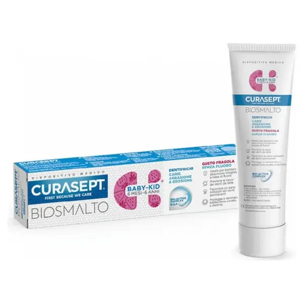 CURASEPT Biosmalto baby abraze & eroze bez fluoridu jahoda 50 ml