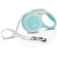 FLEXI New Comfort vodítko pro psy pásek světle modrá, Velikost vodítka: S - 5 m