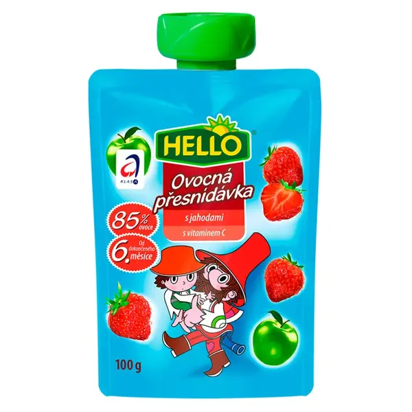 HELLO Kapsička s jahodami 100 g x 12 kusů