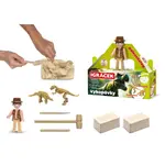 Igráček Paleontolog - figurka s vykopávkami dinosaurů Tyranosaura a Stegosaura