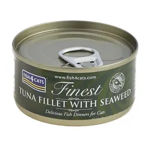 FISH4CATS Finest tuňák s mořskými řasami konzerva pro kočky 70 g