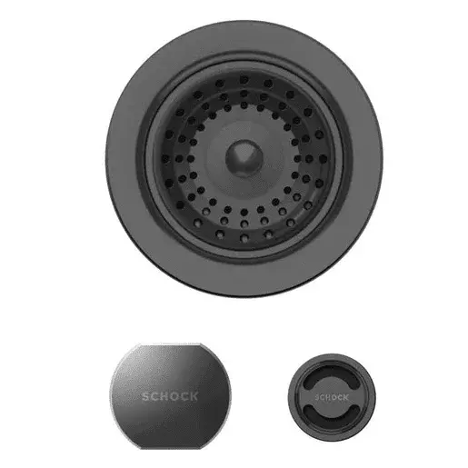 Schock doplnky drezu v prevedení Gunmetal brushed, 400061GUB