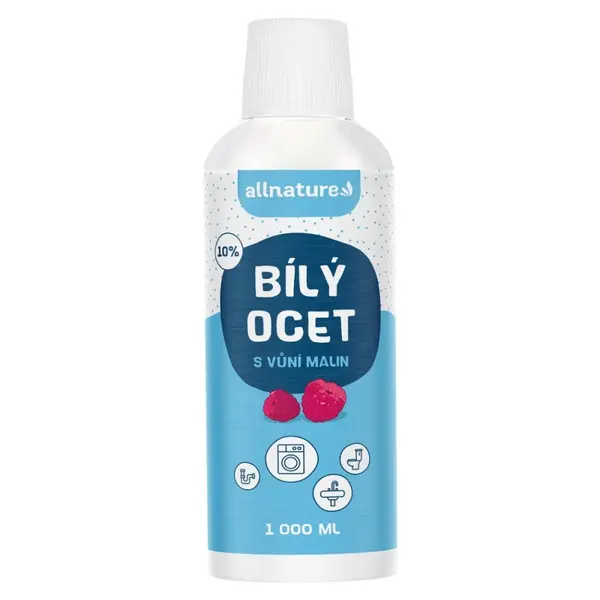 ALLNATURE Bílý ocet 10% s vůní malin 1000 ml