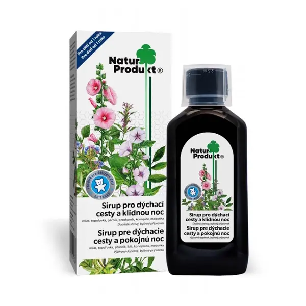 NATURPRODUKT Sirup pro dýchací cesty a klidnou noc 200 ml