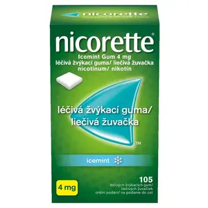 NICORETTE Icemint 4 mg Léčivá žvýkací guma 105 kusů