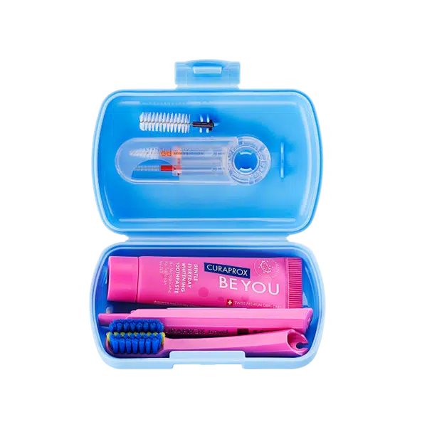CURAPROX Travel set ORTHO modrý 1 kus