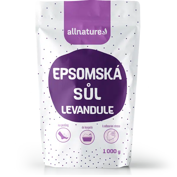 ALLNATURE Epsomská sůl Levandule 1000 g