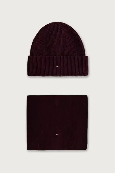 Tommy Hilfiger  čepice a šála dámská s příměsí vlny