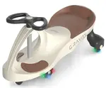 Milly Mally Gravitační vozítko GRAVITY se svítícími LED koly – cream, hnědá