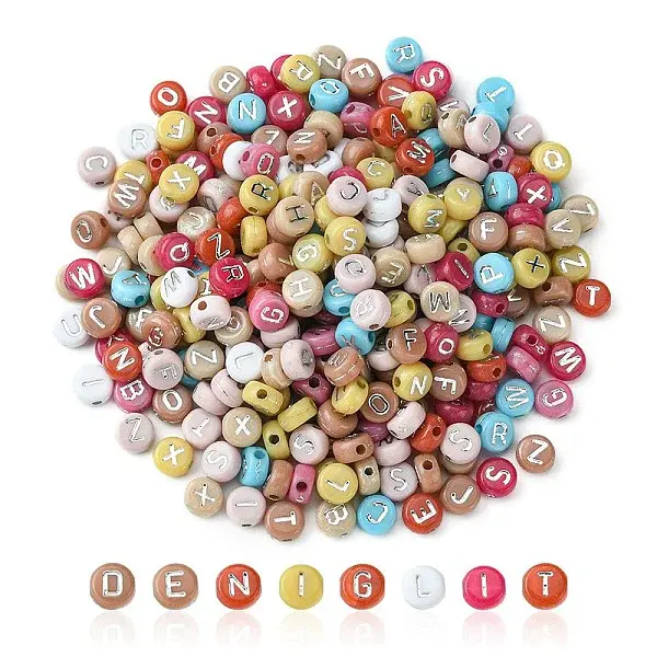 Opaque Mixed Color Acrylic Beads